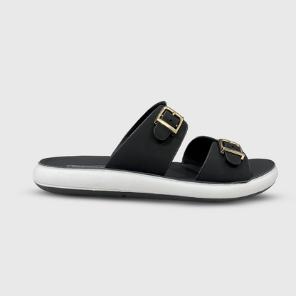 Double Buckle Wide-Strap Women’s Sandals - G-02