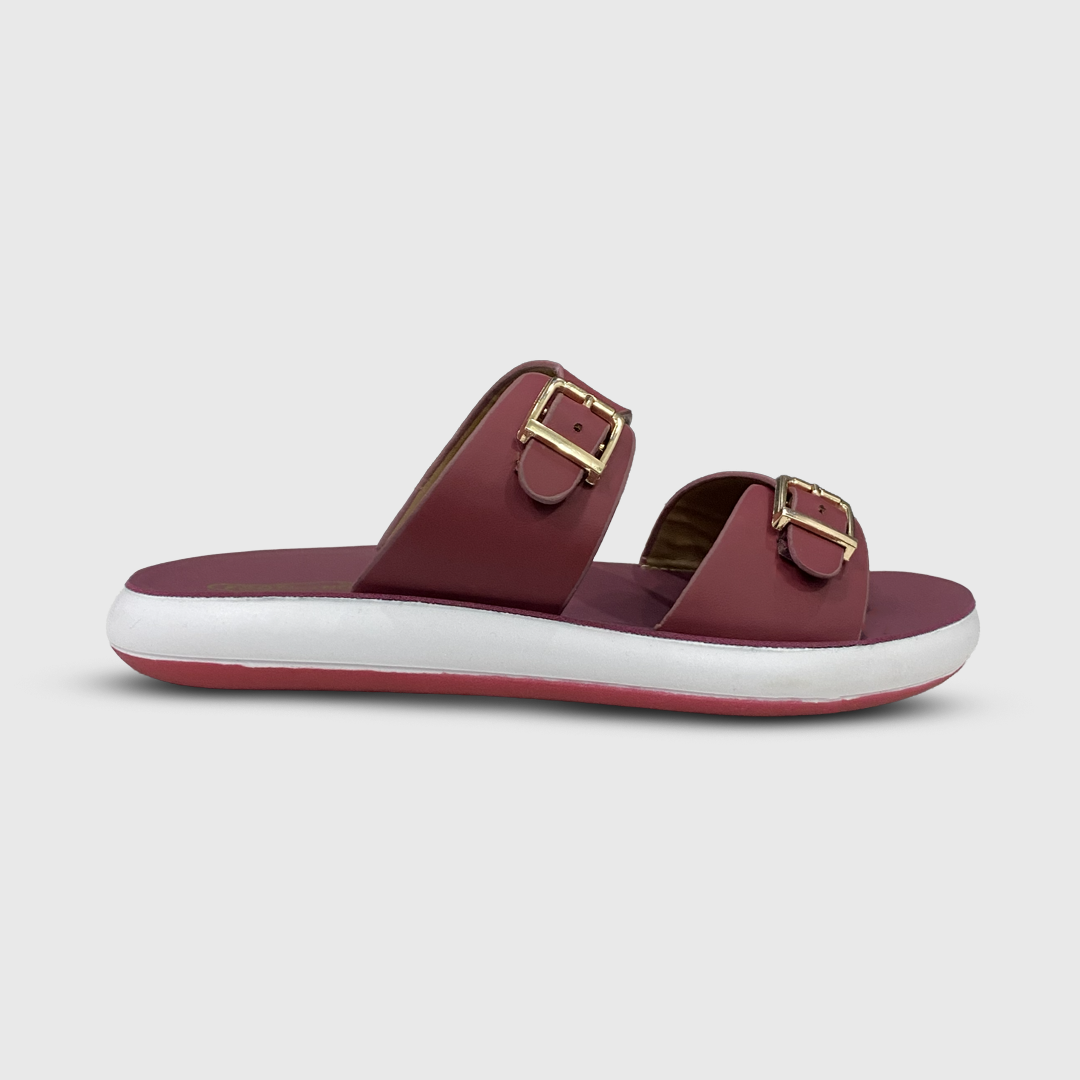 Double Buckle Wide-Strap Women’s Sandals - G-02
